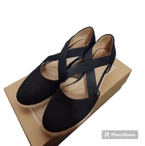 ☀️Abella Espadrille Crossover wedges, size 6.5, comfort